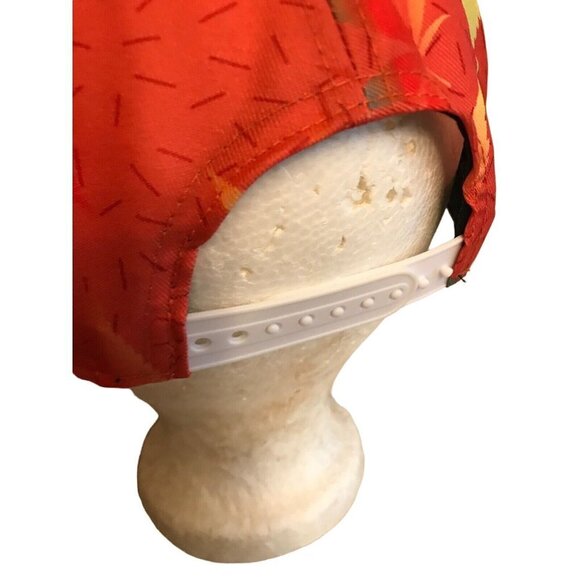 Oddities Three Thousand Marijuana Leaf Orange Snapback Baseball Cap Hat One Size - Picture 3 of 5